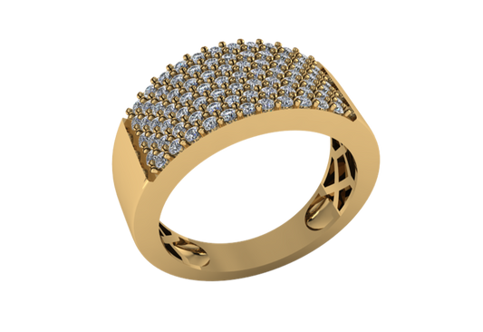 Anillo Pavé de 80 Diamantes