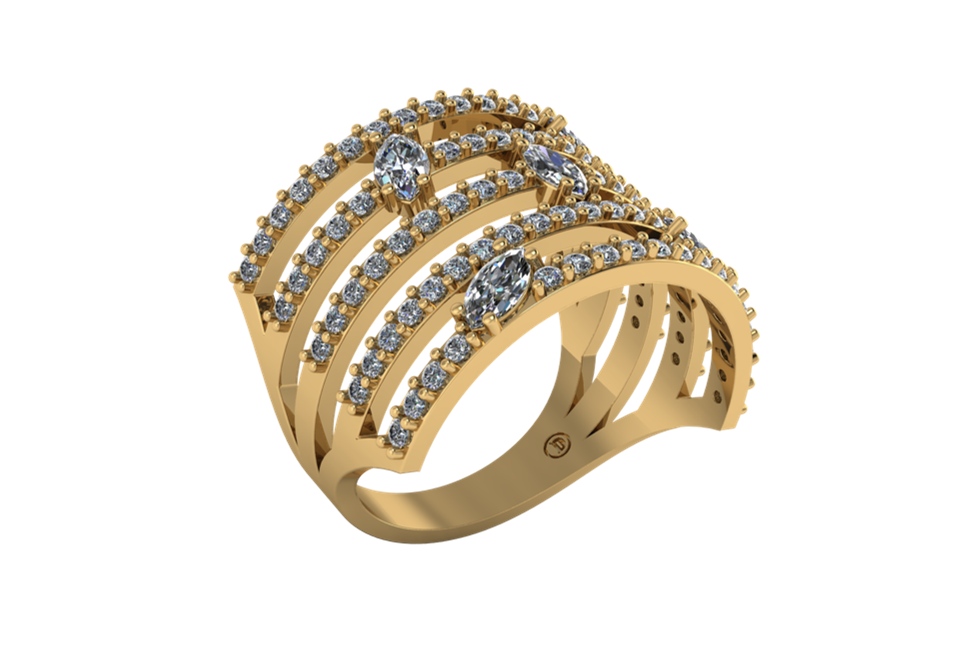 Anillo Aurora de Diamantes