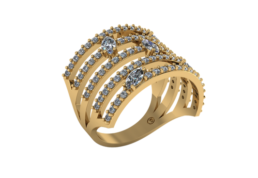 Anillo Aurora de Diamantes