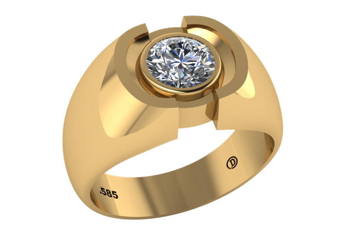 Anillo de Caballero Bisel