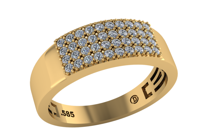 Anillo Pavé de 40 Diamantes