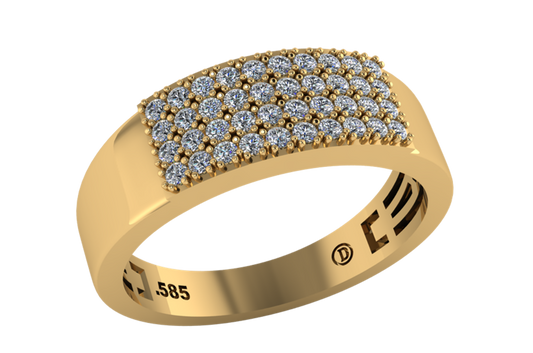 Anillo Pavé de 40 Diamantes